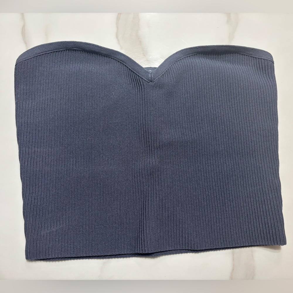 Babaton Sweetheart Navy Tube Top